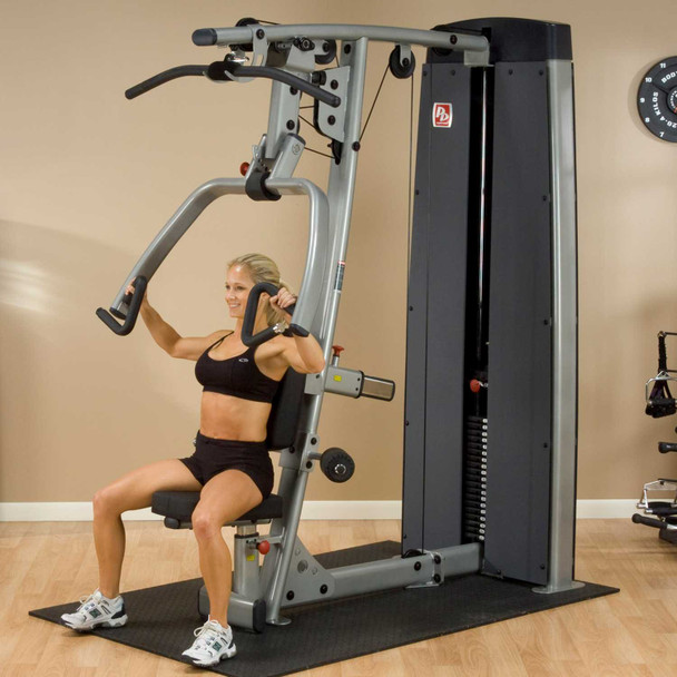Body-Solid (DPLS-SF) Chest/Lat Machine - Chest Press with Alternate Grip