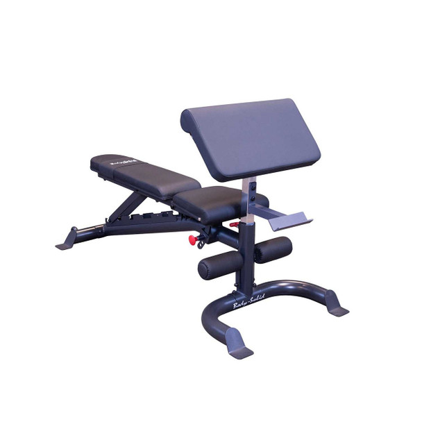 Body-Solid Leverage FID Bench w/ Optional Preacher Attachment