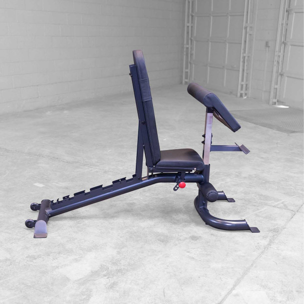 Body-Solid Adjustable Workout Bench Shoulder Press Position
