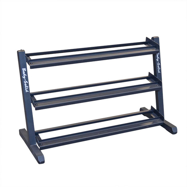 Body-Solid GDR48B Three-Tier Hex Dumbbell Storage Rack