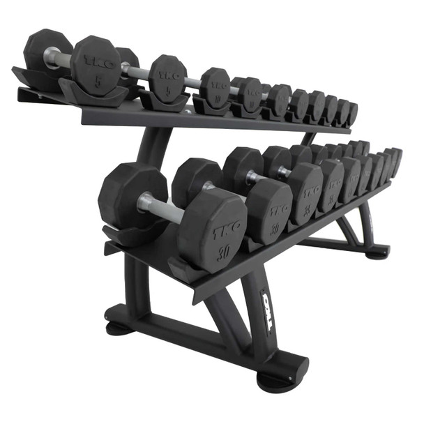 TKO Saddle Dumbbell Rack w/ Optional Weights