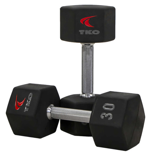 TKO Tri-Grip Urethane Hex Dumbbells