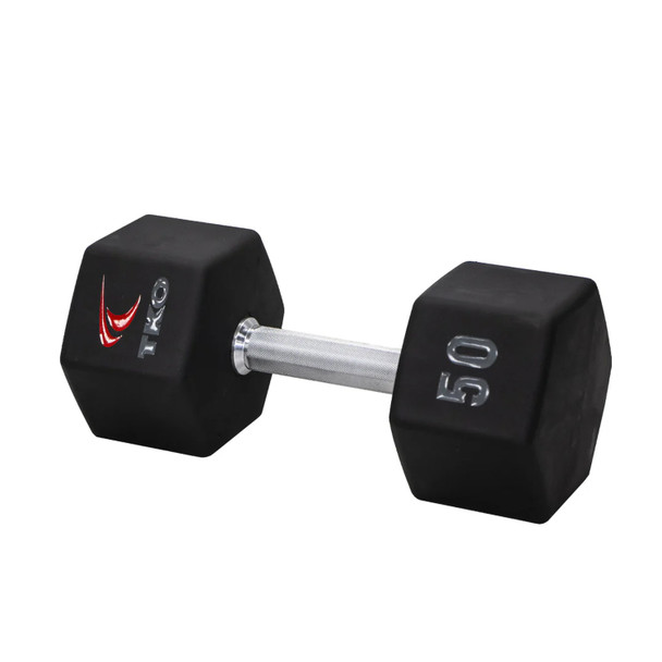 TKO Tri-Grip Urethane Hex Dumbbell - 50 lb