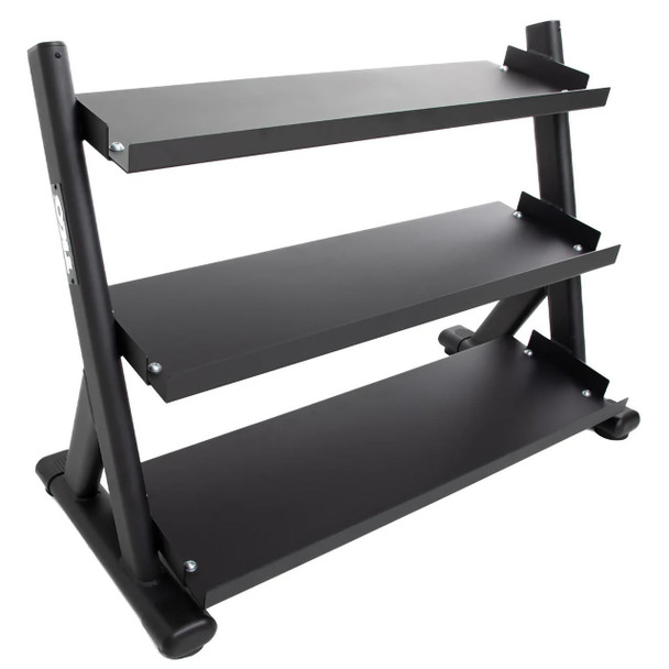 TKO (6235-B) 3-Tier Shelf Dumbbell Rack