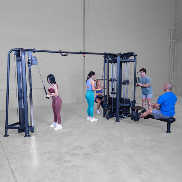 Body-Solid (SJG500) 5-Stack Jungle Gym- 5 Users Exercising