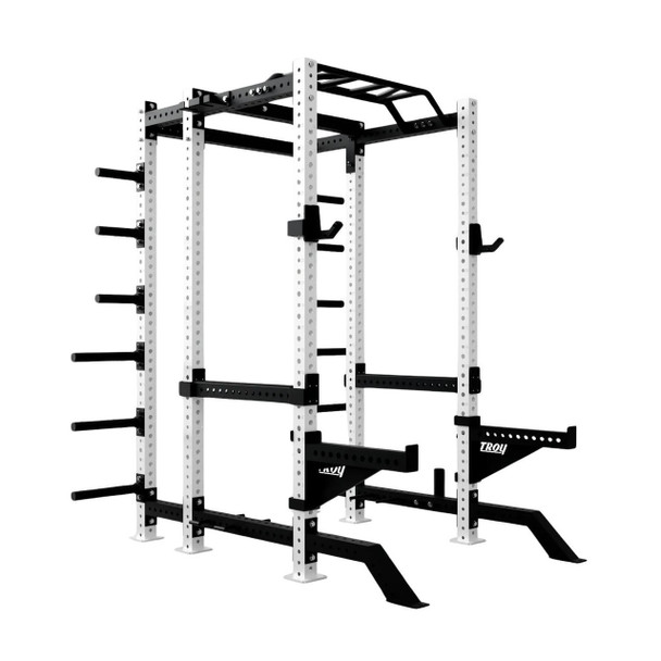 Troy Barbell Apollo Power Rack - (Package 3) w/ White Frame