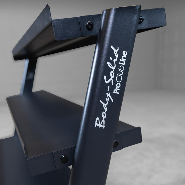 Body-Solid 3-Tier Dumbbell Rack Side View