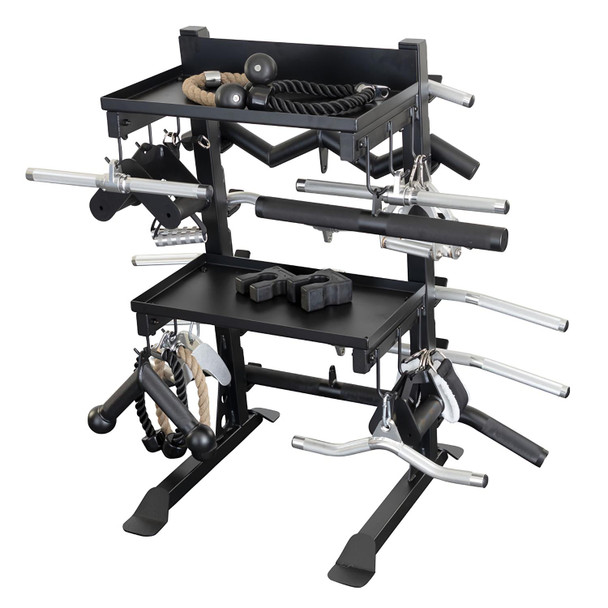 Body-Solid Cable Accessory Rack w/ Optional Equipment
