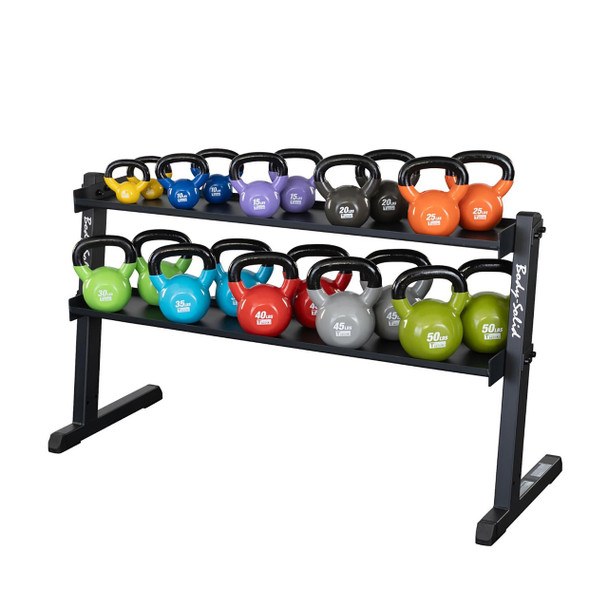Body-Solid (GKR60) Kettlebell Rack w/ Optional Vinyl Kettlebells