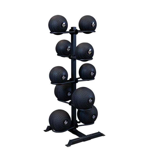 Body-Solid Conditioning Ball Rack with Optional Tire-Tread Slam Balls