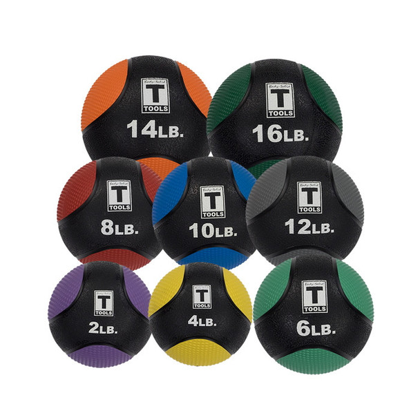 Body-Solid 2-25 lb Medicine Ball Set & Rack - Med Balls Only