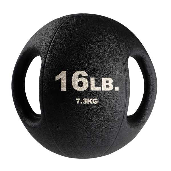 Body-Solid 16 lb Med Ball with Grips