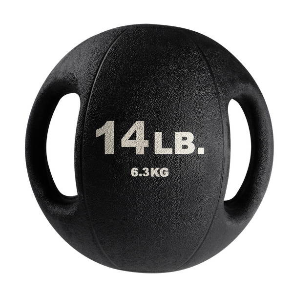 Body-Solid 14 lb Medicine Ball with Handles