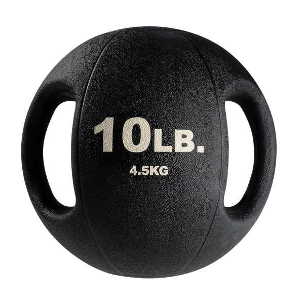 Body-Solid 10 lb Dual-Handle Fitness Ball for Core Training