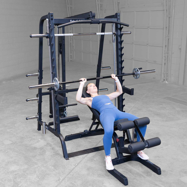 Body-Solid Series 7 Smith Machine Gym Package - Bench Press Exercise