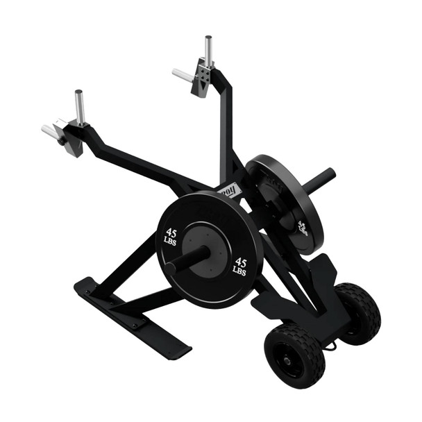 Troy Pro Force Fitness Training Sled with Wheel Option and Optional Weight Plates
