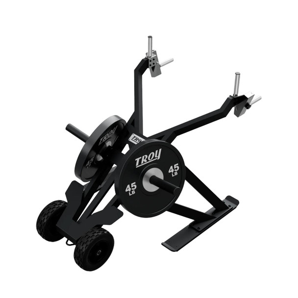 Troy Multi-Grip Exercise Sled with Wheel Option and Plate Resistance