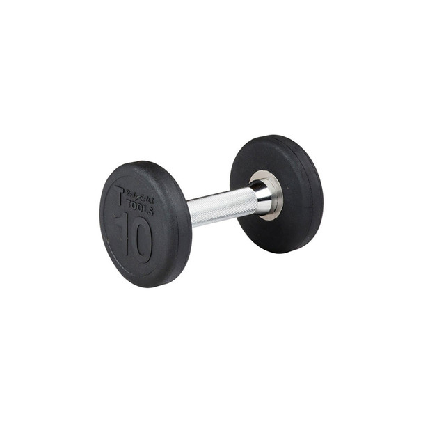 Body-Solid 10 lb Round Rubber Dumbbell