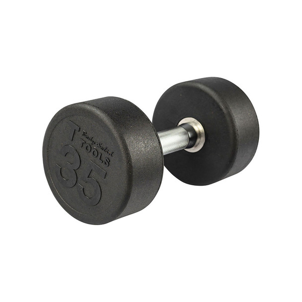 Body-Solid 35 lb Rubber-Coated Round Dumbbell