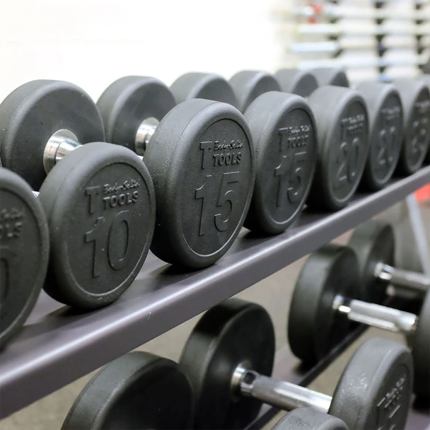 Body-Solid SDP Commercial Round Rubber Dumbbell Series