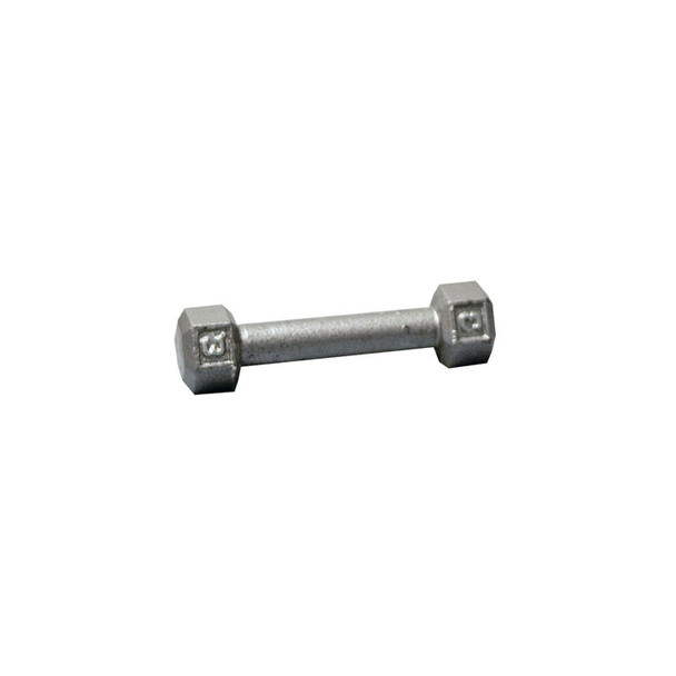 Body-Solid 3 lb Cast Iron Hex Dumbbell with Silver Weight Marking