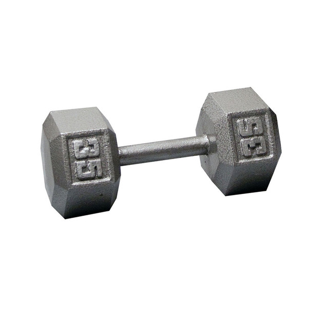 Body-Solid 35 lb Cast Iron Hex Dumbbell
