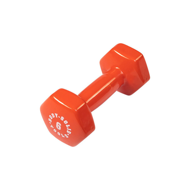 Body-Solid 6 lb Vinyl-Covered Aerobic Dumbbell