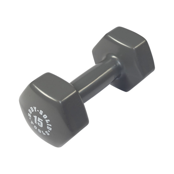 Body-Solid 15 lb Light Training Weight with No-Roll Hex Ends