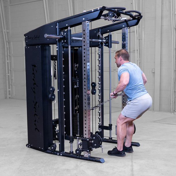 Body-Solid All-In-One Strength Training System - Back Row Exercise from Pulley