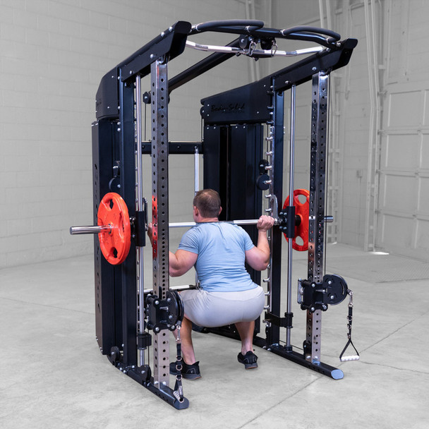 Body-Solid (GSFR100) All-In-One Strength System - Smith Machine Squat Exercise