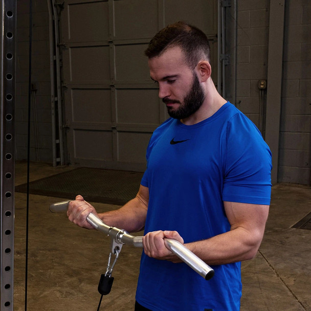 Body-Solid Aluminum Cable Curl Bar - Bicep Curling Exercise