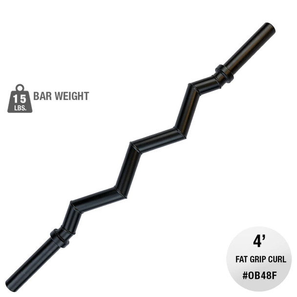 Body-Solid (OB48F) Fat Grip Olympic Curl Bar