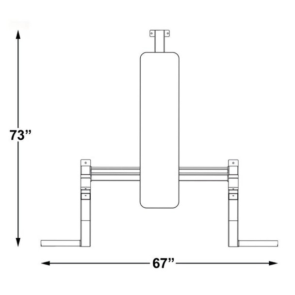 Inflight Fitness Olympic Press Bench Footprint Dimensions