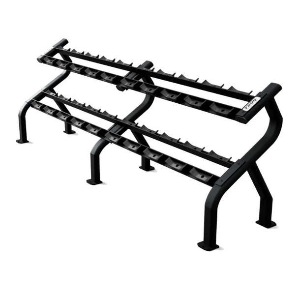 Troy 2-Tier Dumbbell Rack w/ Saddles with Black Finish