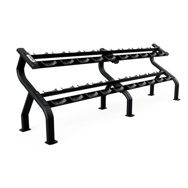 Troy 2-Tier Dumbbell Rack with Black Matte Finish