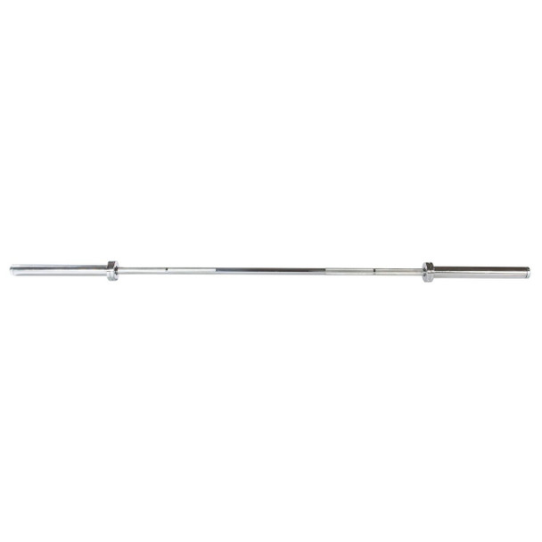 York Barbell (32113) 7' Chrome Olympic Bar - Full Length View