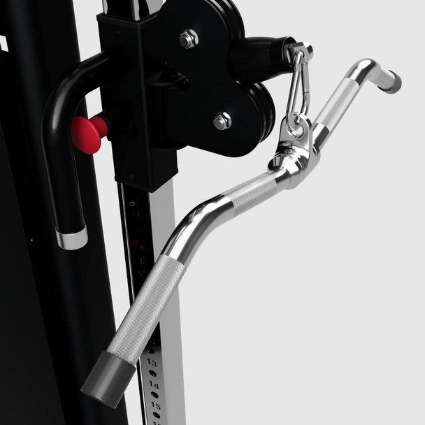 Troy (TCB-28S) Curl Bar Cable Attachment on Cable Weight Machine
