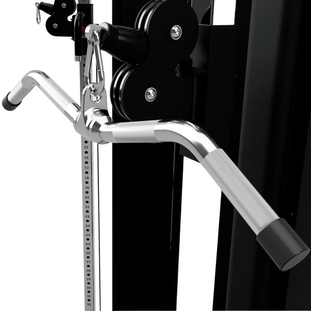 Troy (TCB-28S) Curl Bar Cable Attachment on Cable Machine