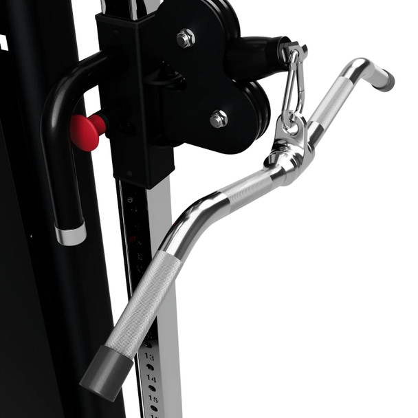 Troy Curl Bar Handle on Gym Cable Machine