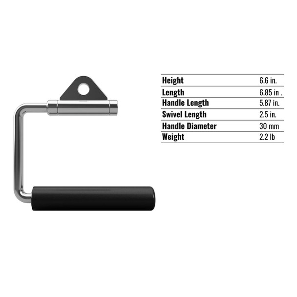 Troy Cable Crossover Handle Specifications (TCCH-R)