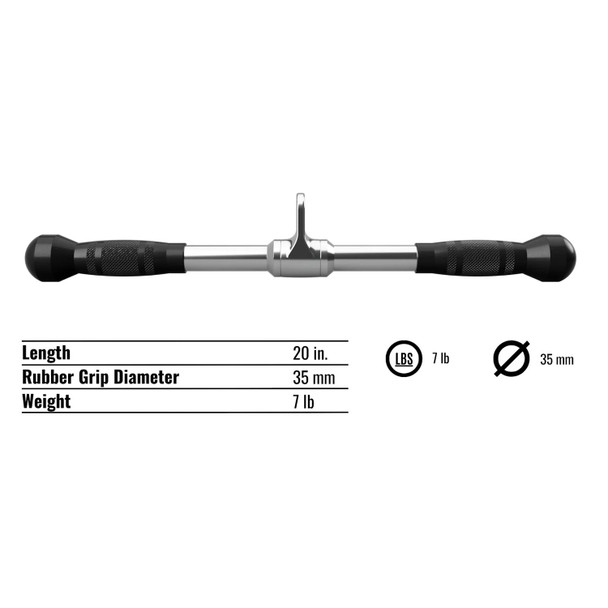 Troy (GSB-20SR) Straight Bar Attachment - Dimensions & Specifications