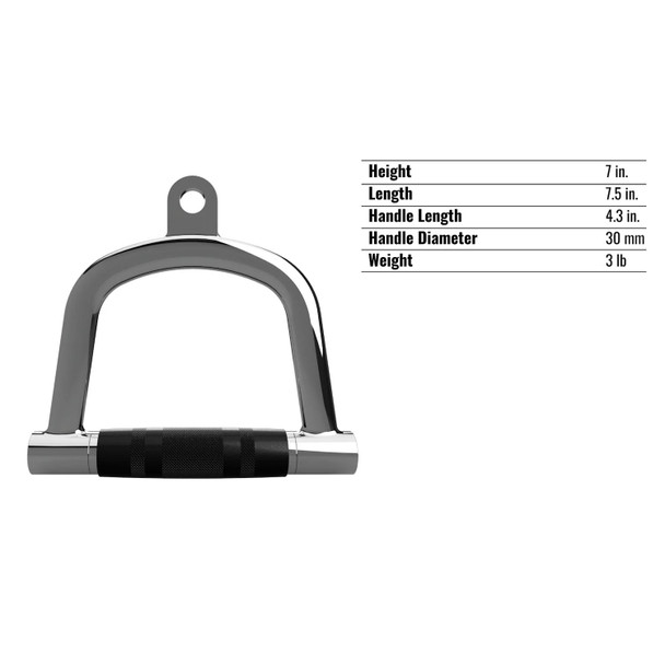 Troy USA Sports GCCH-R Cable Cross Handle Dimensions and Specifications