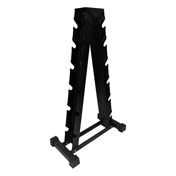 York Barbell (69002) A-Frame Dumbbell Rack - Angled View