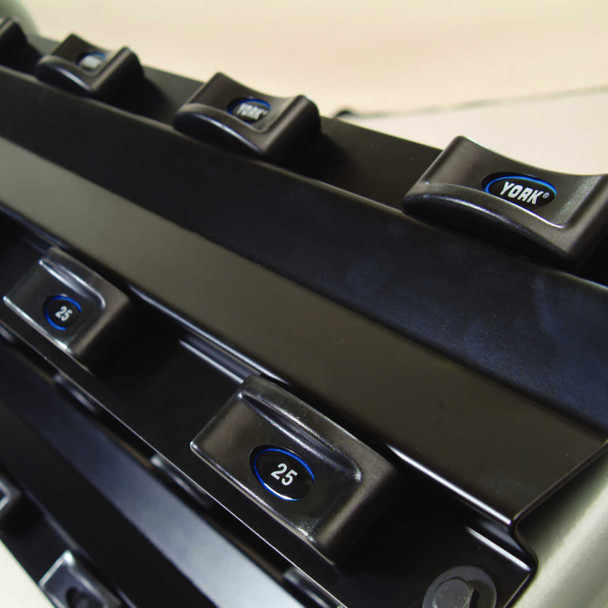 York ETS 2-Tier Dumbbell Rack Close View