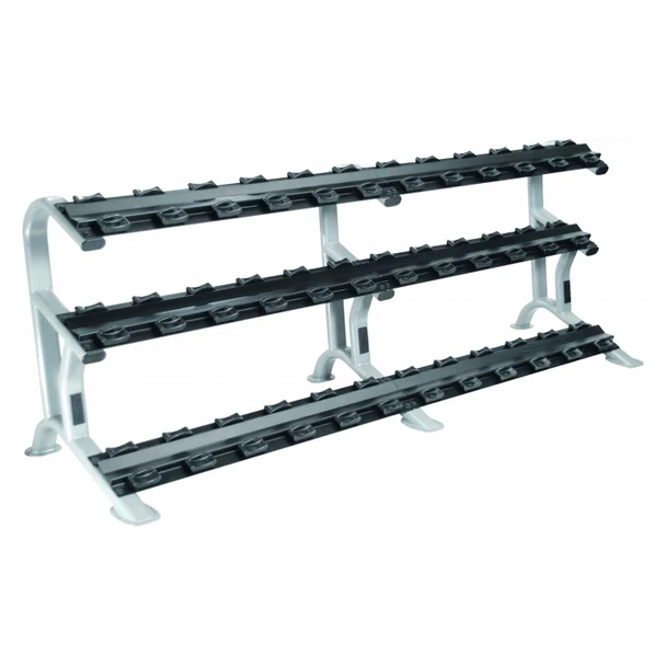 York Barbell 3-Tier Commercial Dumbbell Rack w/ Saddles
