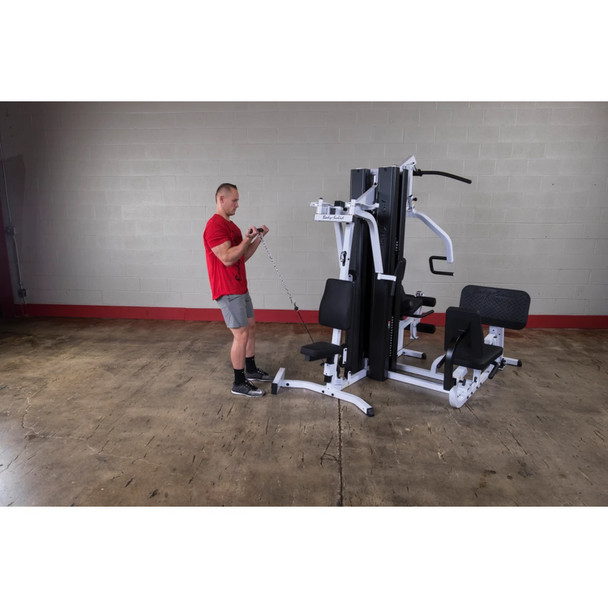 Body-Solid Commercial Home Gym Bicep Curl Exercise from Low Cable Pulley