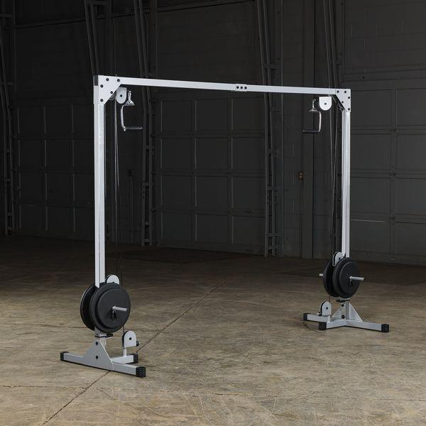 Body-Solid (PCCO90X) Powerline Cable Crossover Loaded with Standard 1" Plates