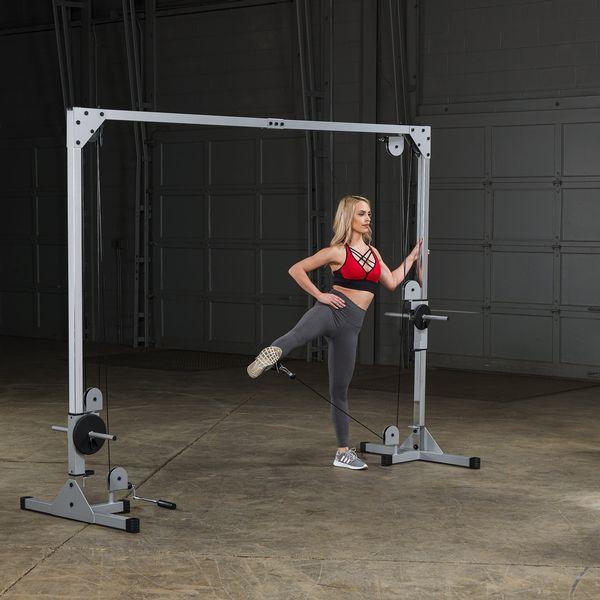 Body-Solid (PCCO90X) Powerline Cable Crossover - Outer Thigh Exercise w/ Ankle Strap