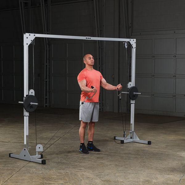 Body-Solid Cable Curl Station During Arm Curl Exercise