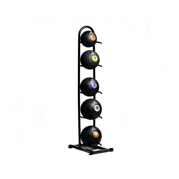Aeromat (35990) 5-Medicine Ball Rack - Loaded w/ Optional Weighted Balls